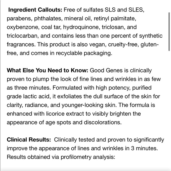 🌿SUNDAY RILEY Good Genes All-In-One Lactic Acid - Picture 10 of 11